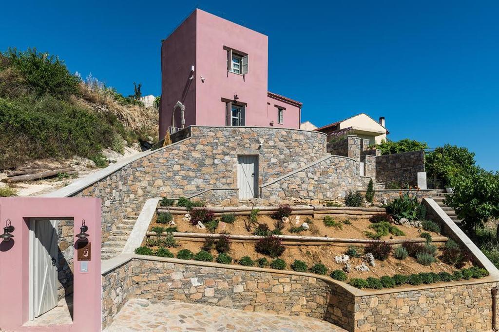 Listen To Nature In A Renovated Traditional Hilltop Villa Liodosifis With Heated Pool Paidhokhorion Rom bilde